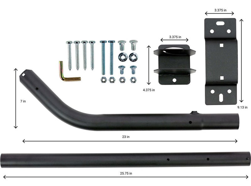 Channel Master Universal Antenna - Sturdy Steel Adjustable Mount for Secure TV Antenna Installation, 1.5" Pole Diameter, Extends from 24"- 44", Weather-Resistant, 7" Wall Clearance - Image 5
